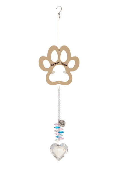 Personalized Pet Memorial Suncatcher Beige