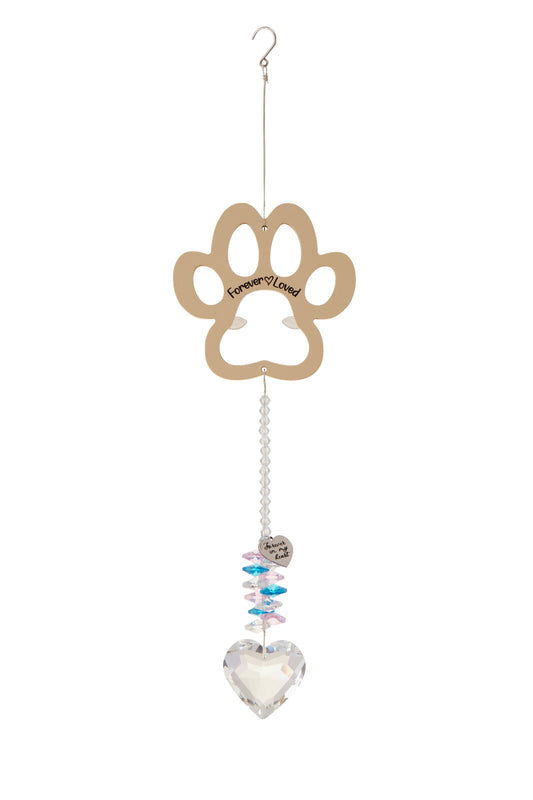 Personalized Pet Memorial Suncatcher Beige