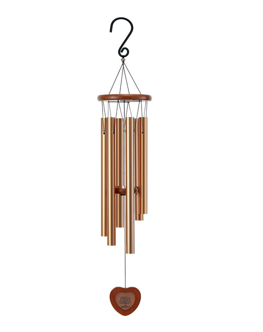 Captain Decor 32'' Golden and Brown Memorial Wind Chime